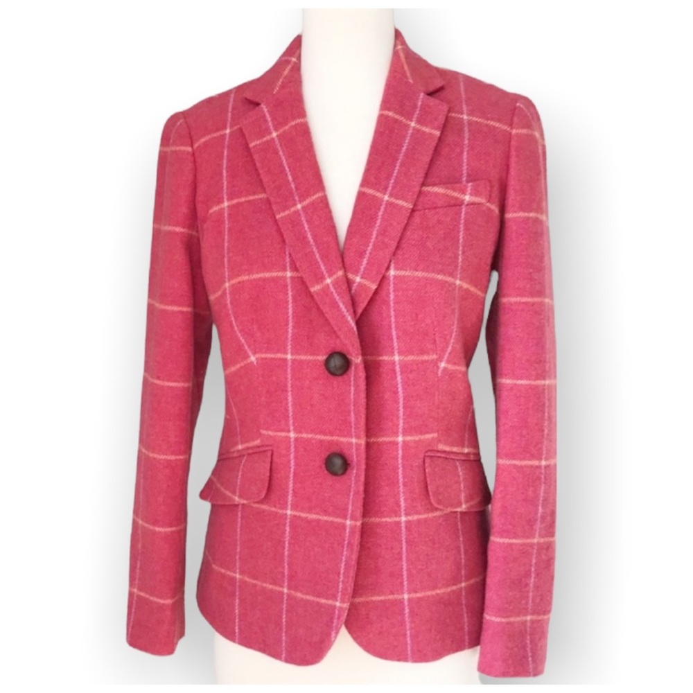 GORGEOUS Talbots Windowpane Blazer Tags attached, lovely shades of Pink!